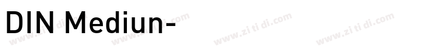 DIN Mediun字体转换